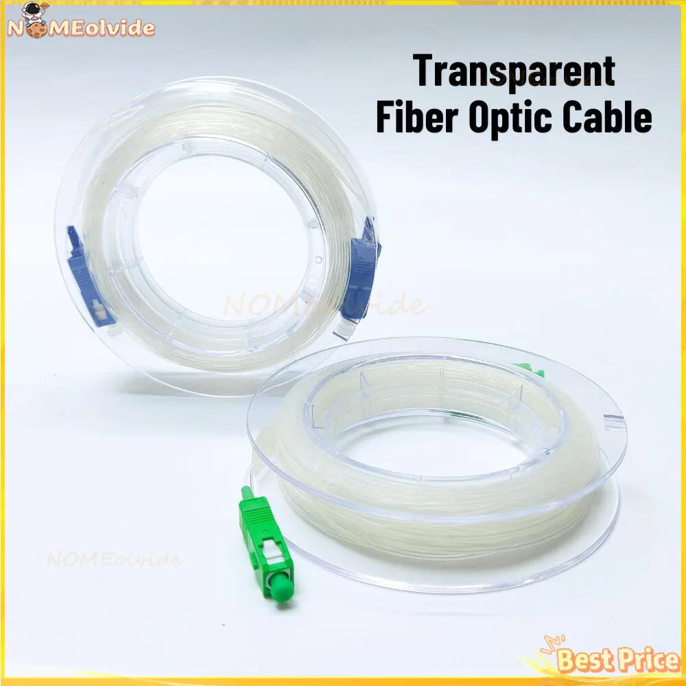 

Внутренний прозрачный оптоволоконный кабель G657A2 SC UPC APC Невидимая одномодовая одножильная перемычка