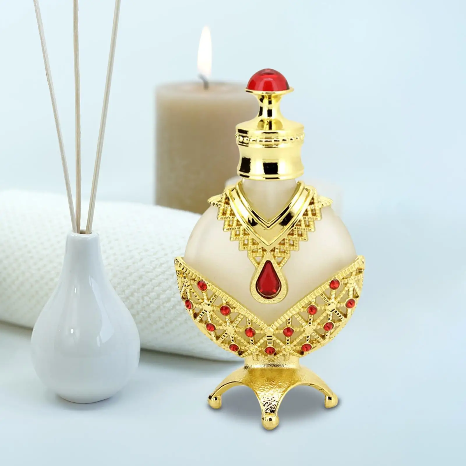 زجاجة عتيقة برائحة زجاجية حاوية قابلة لإعادة الملء ، 10