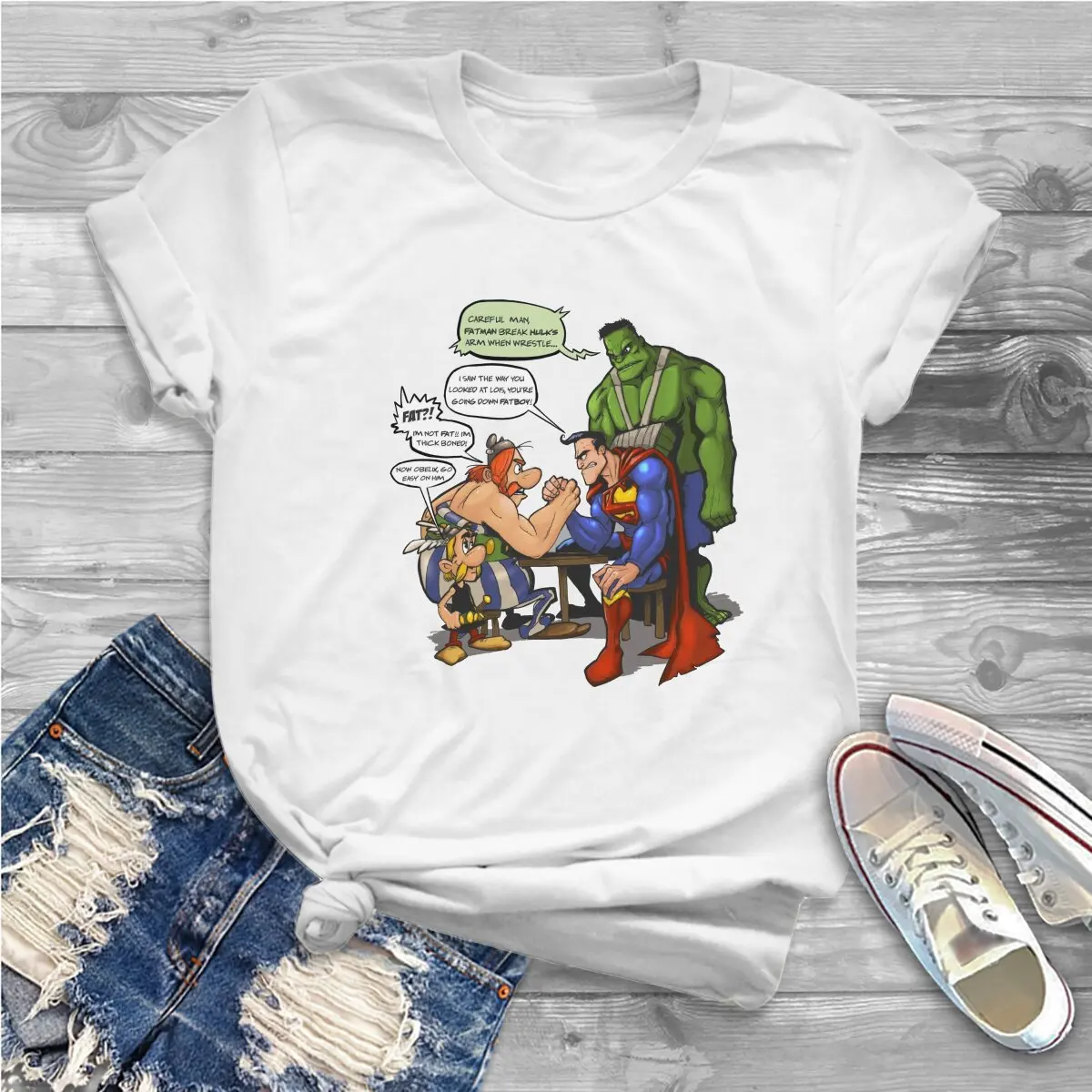 Power Asterix-le Gaulois Women T Shirt Fashion Unisex Crewneck TShirt Harajuku