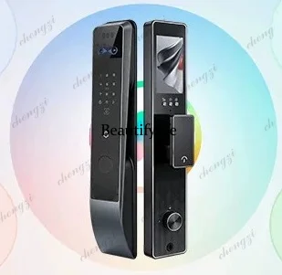 Smart lock Q67-palm vein identification 300W high definition large screen smart connection door lock