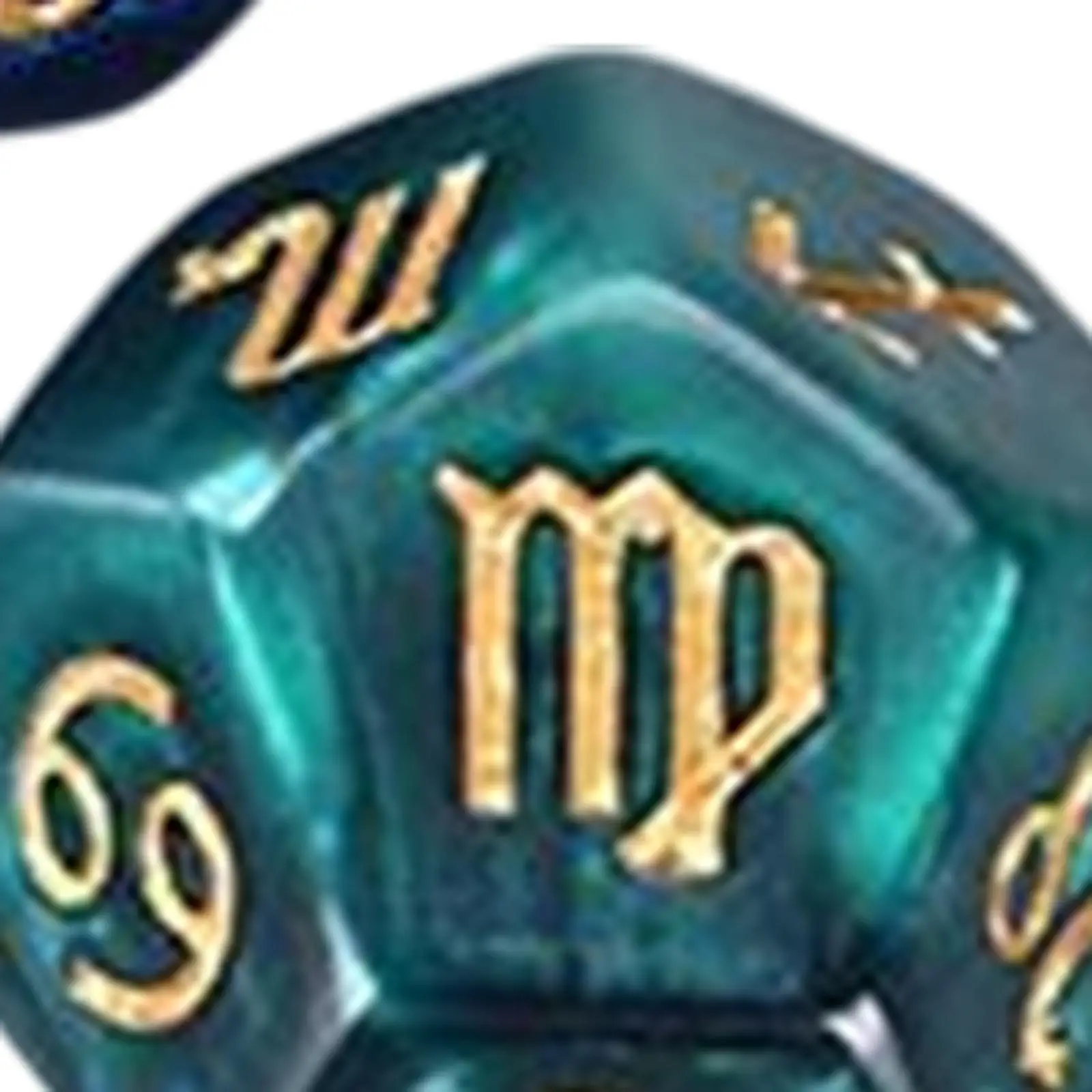 

3 Pieces Multi Sided Resin Pearl Astrological Dice Constellation Divination Toys