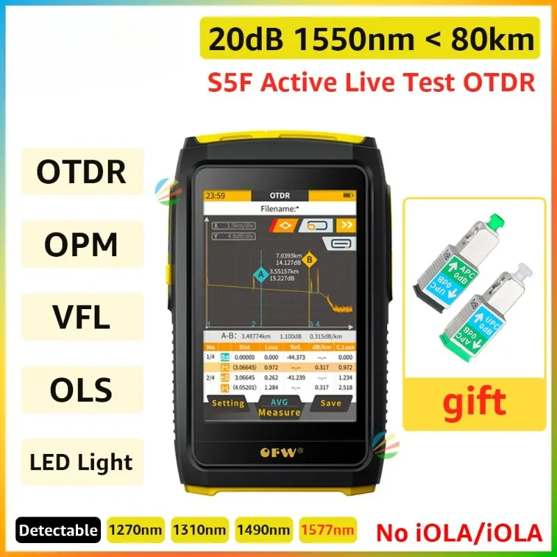 Mini OTDR probador Vivo fibra active، عاكس أوبتيكو، بانتيلا تاكتيلي، OPM، VFL، iOLA، OFW، 1550 نانومتر، 20 ديسيبل، Envío Gratis