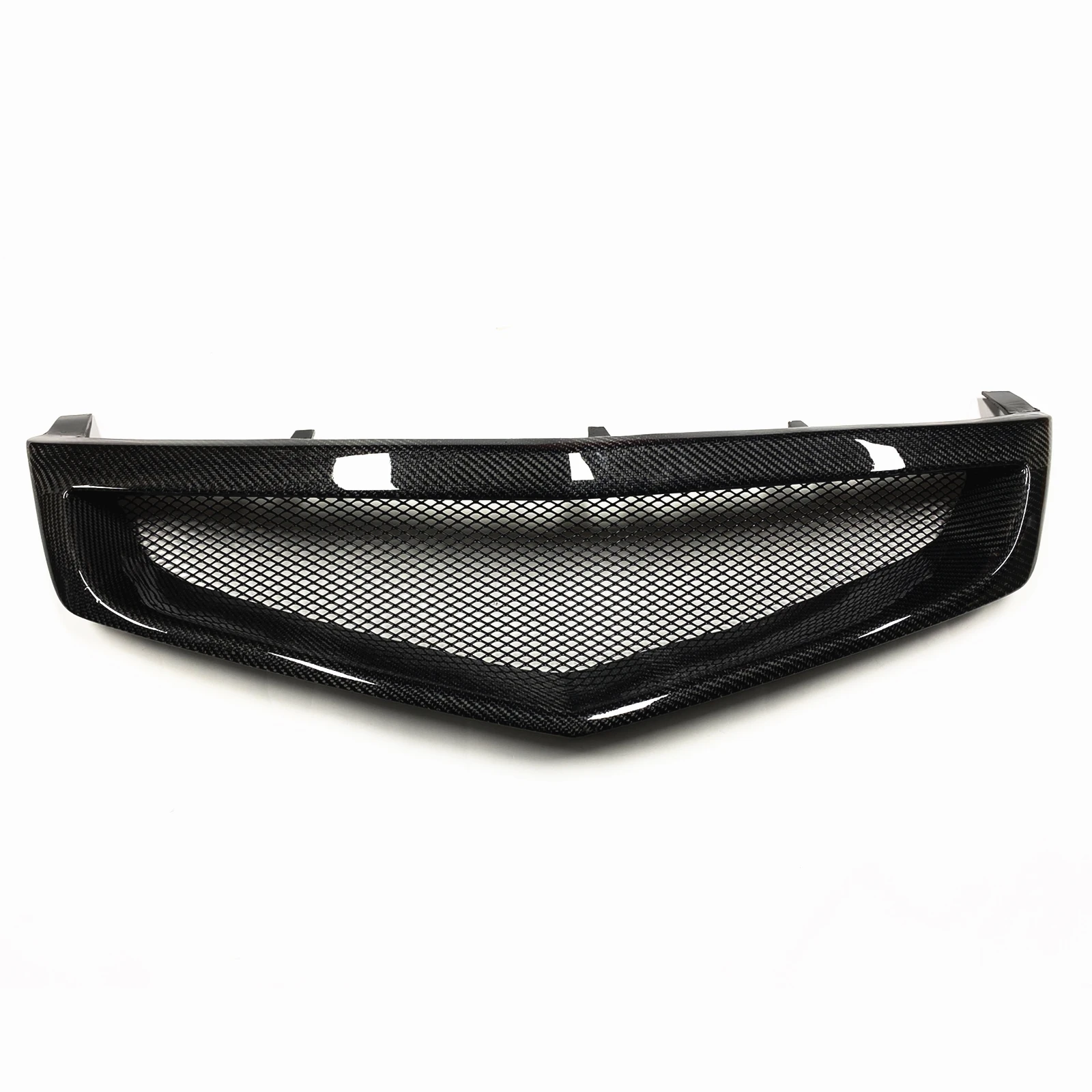 Front Grill Upper Bumper Hood Grille Mesh Grid For Honda Accord 7 Acura TSX Type S Euro R CL7 2006-2008