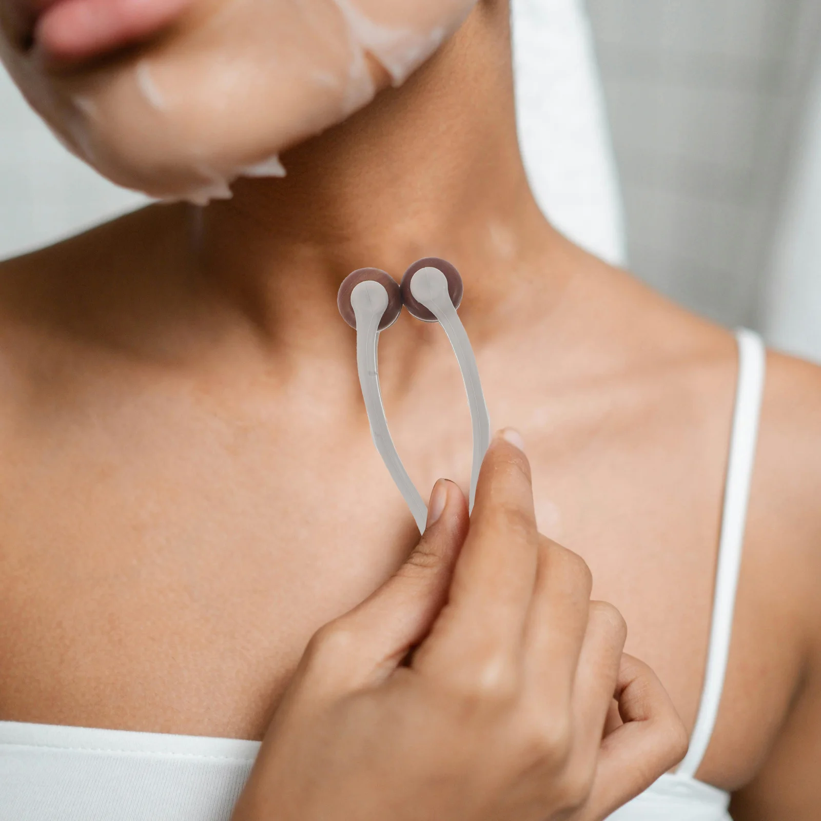 Rouleau de massage des doigts, pierre rouge Durable, outil Portable, améliore la flexibilité des doigts, soulage la Fatigue des mains, employés de bureau