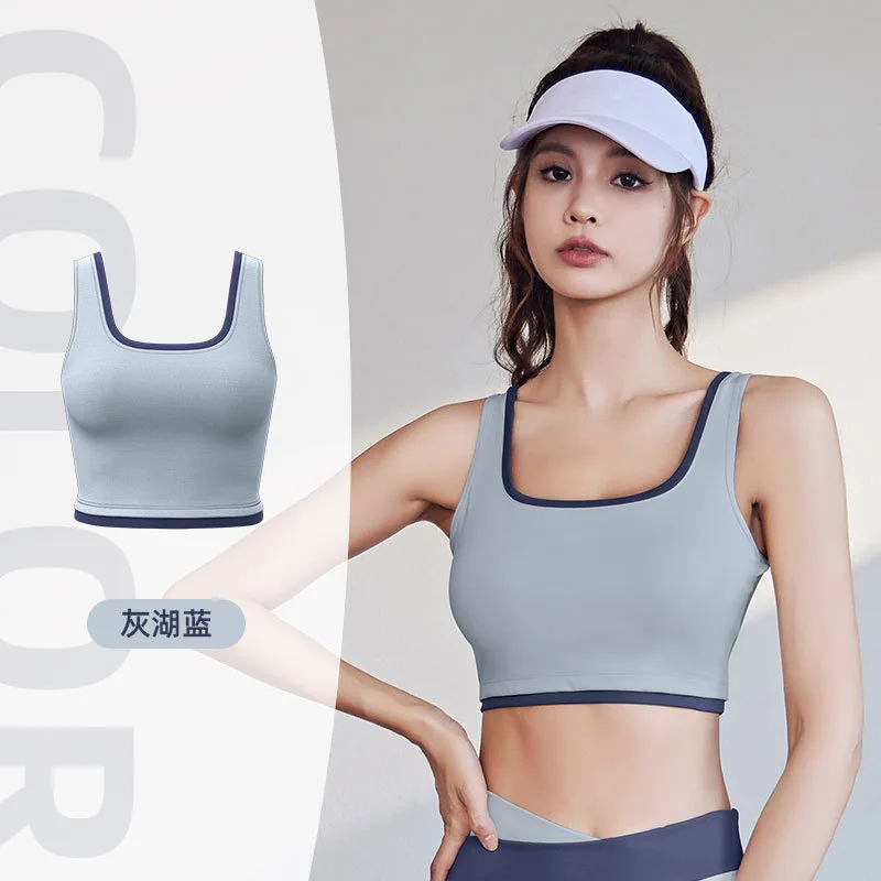 Color Matching Sports Underwear, High-strength Shockproof, Gather To Show Breasts, Close Secondary Breasts, Outdoor Sports Yoga
