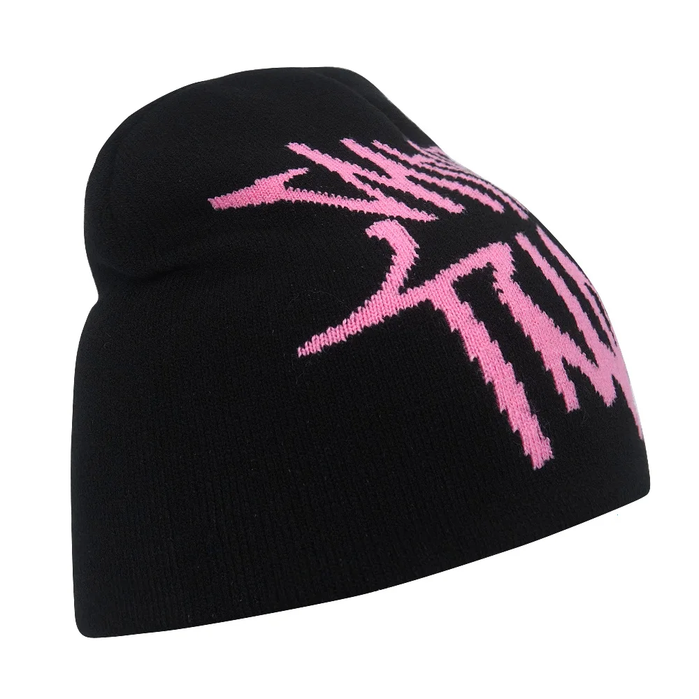 Czapka Y2K Beanie Cargo dla mężczyzn damska Kanye Beanie kanadyjska zimowa dzianina z wełny Gorras Hombre Top ciepła czapka wyjściowy modny