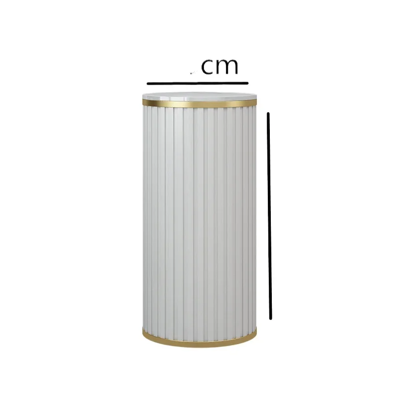 

Slate flower stand, light luxury living room side cabinet, floor-to-ceiling high-end hotel display stand