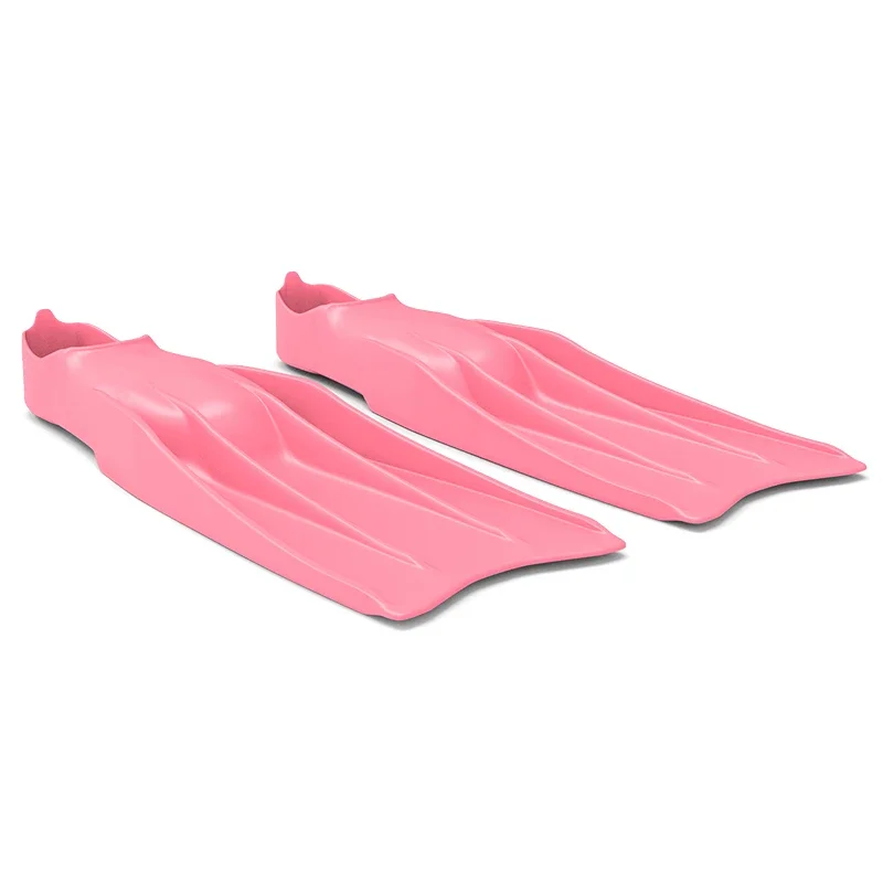 

Long Diving Swimming Fins for Men Women Long Snorkeling Freediving Silicone Flippers with Pink Blue Black Color