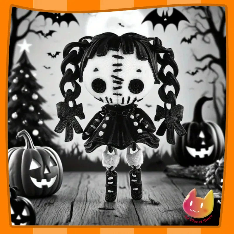 

3D Printed Toy Alice Terror Doll Hinge Halloween Ornament Desktop Ornament Animals Home Office Craft Christmas Decora Gift Xmas