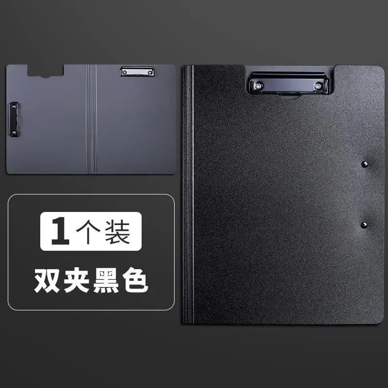 Duplo Clipe Multi-Purpose Prancheta, Hard Case Writing Board, Livro Pad, Papelaria Prancheta, Material Escolar Escritório, A4