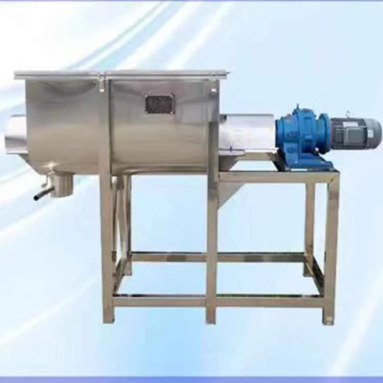 Stainless steel Industrial Ribbon Blender Animal Feed Mixing machine / poultry cattle feed mixer