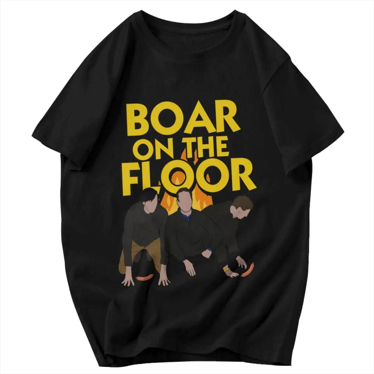 Men T Shirt Succession TV Show Boar On The Floor Summer Y2K Graphic Crewneck Unisex Clothes T Shirts