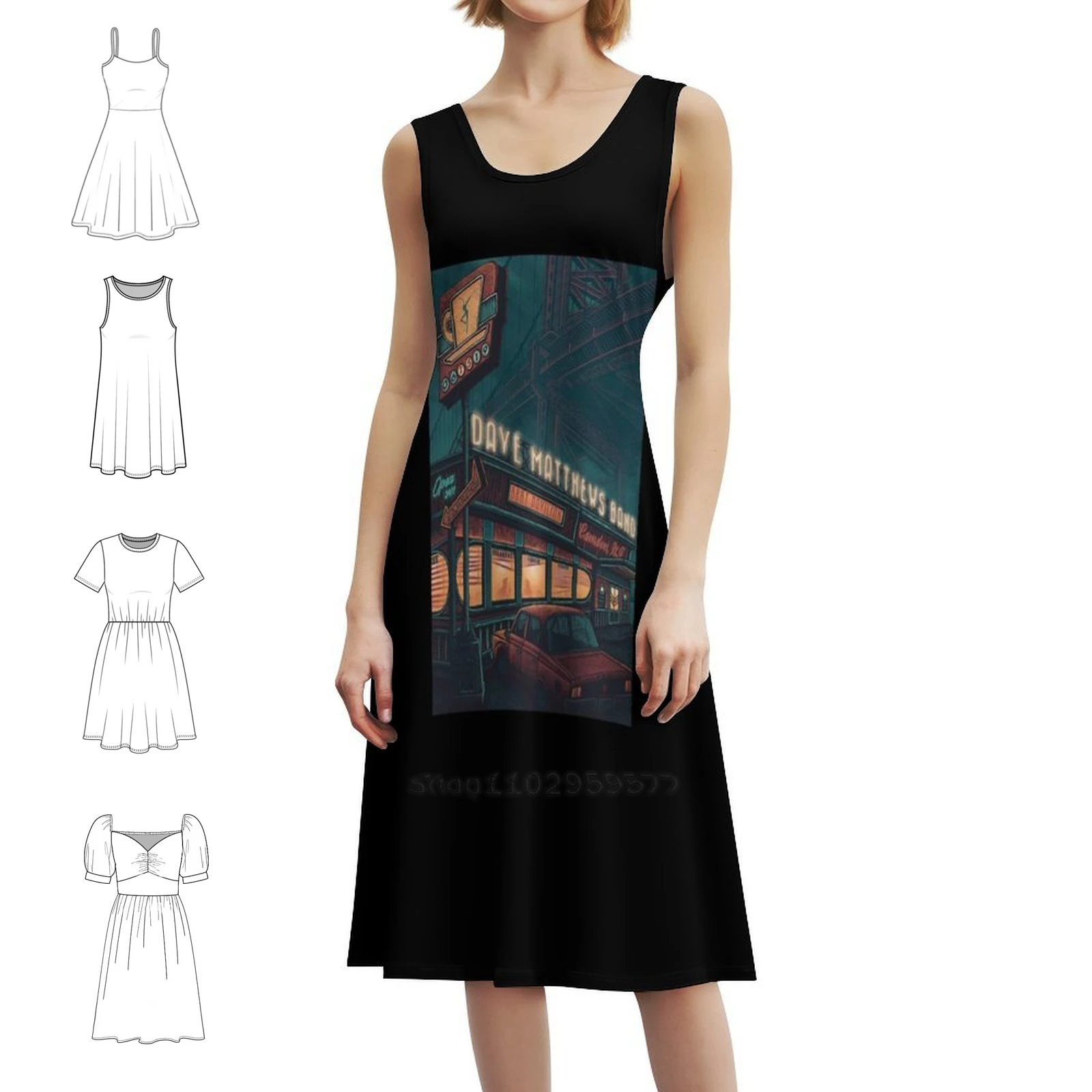 

Платье Come Tomorrow Matthews в американском стиле рок-группы в корейском стиле для женщин, элегантное повседневное платье для вечеринки или повседневной носки