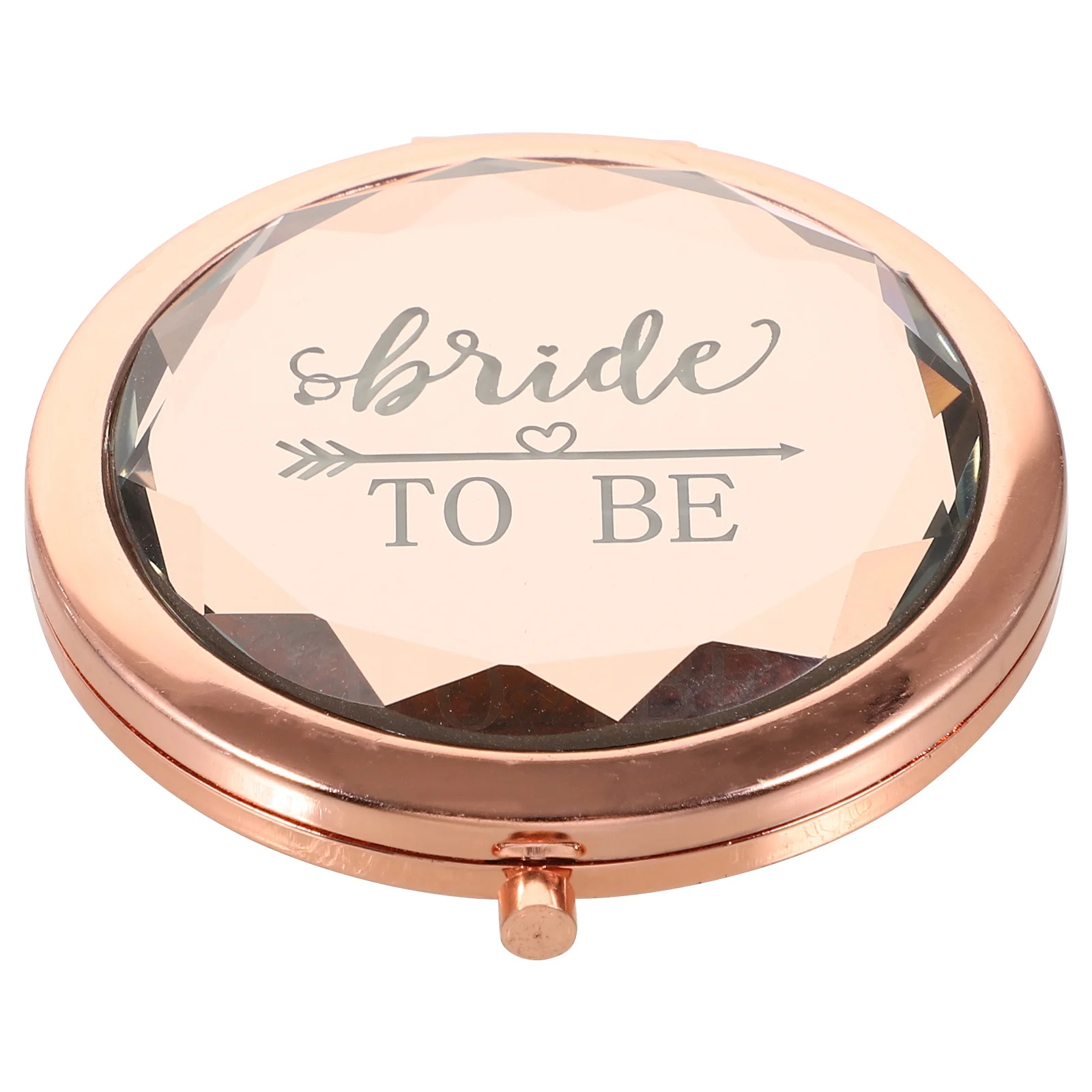 Specchio tascabile portatile Specchio per trucco compatto per donna Mini formato da viaggio Design leggero Sposa con superficie ad alta definizione