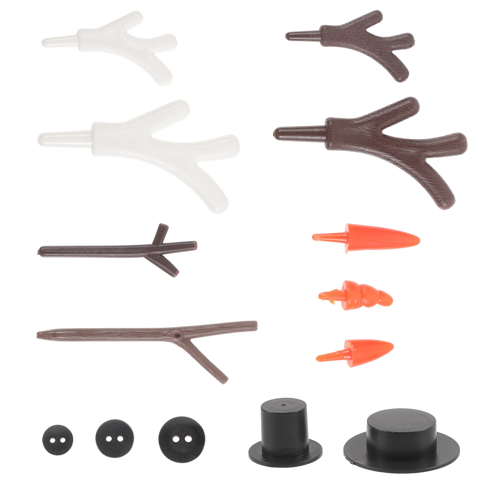 

1 Set Diy Christmas Snowman Accessories Colorful Plastic Craft Kit For Kids Holiday Decor School Class Teaching Props Snowman