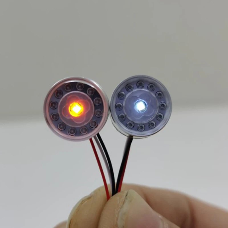 8 Stuks Metalen Achterlichten Angel Eyes Led Lamp Voor 1/14 Tamiya Rc Truck Trailer Kipper Scania 56323 Diy onderdelen