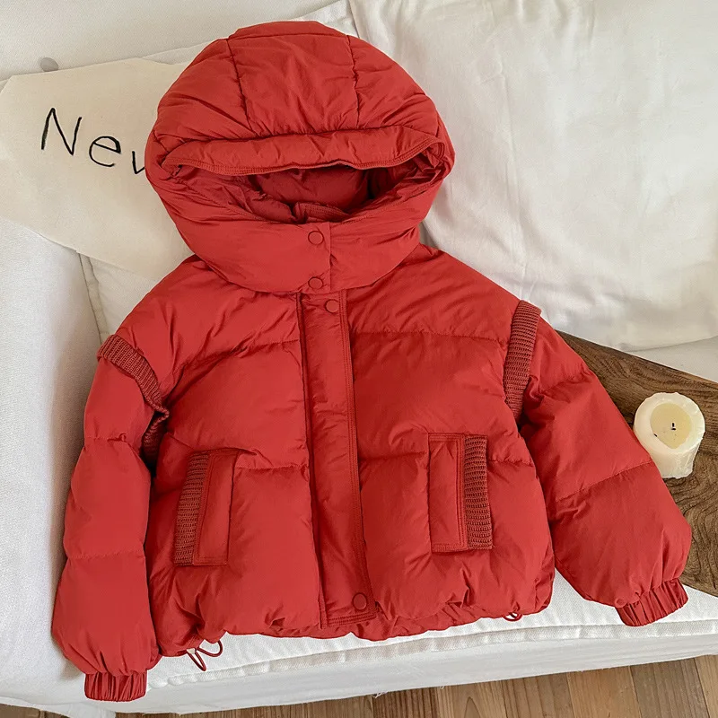 Chaqueta gruesa De invierno, chaqueta cálida, chaqueta De pan a la moda, chaquetas para niños y niñas, abrigo De invierno, chaquetas para niños, Ropa De Niña 2025