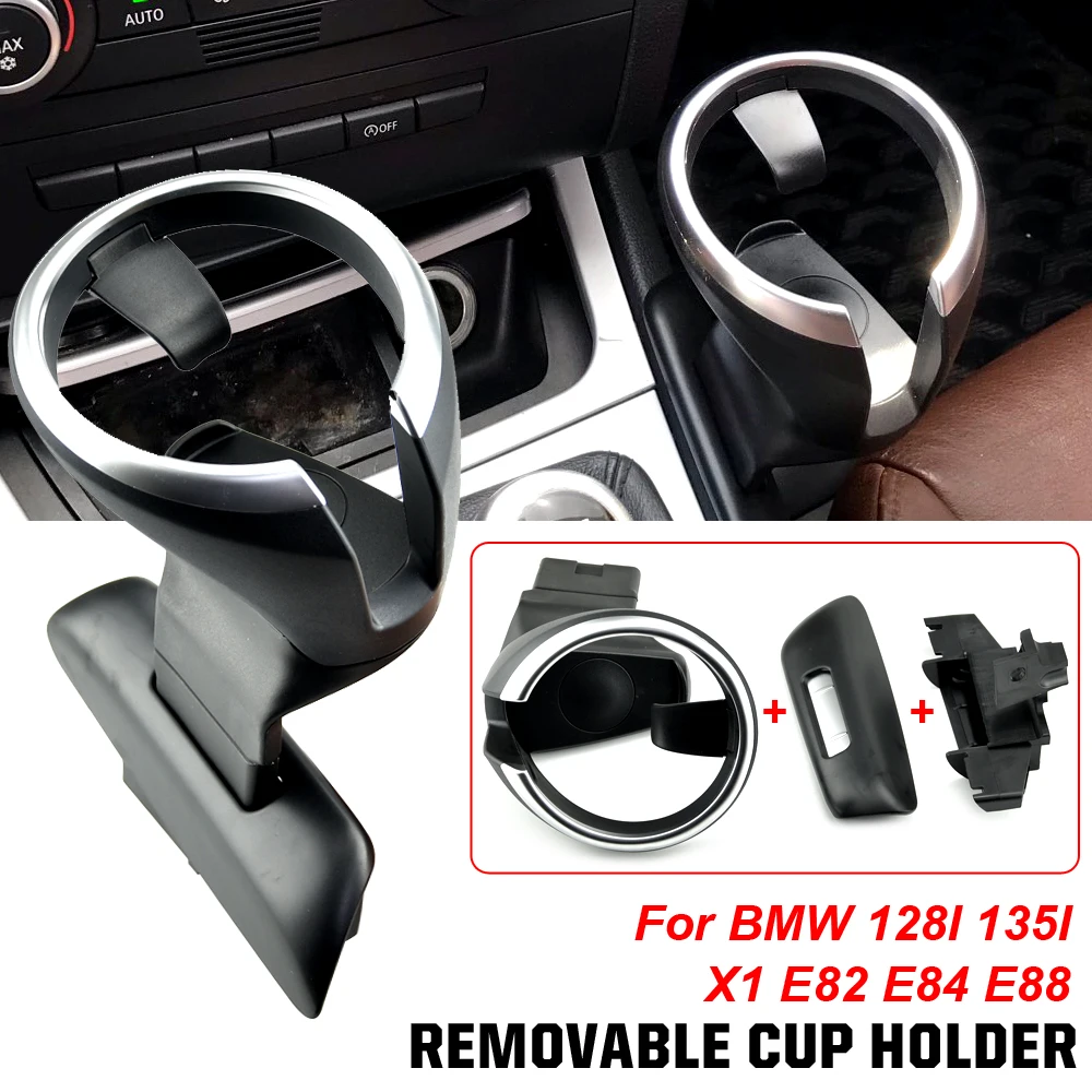 Front Car Cup Holder for BMW 135i 128i X1 E82 E84 E81 E87N Drink Holder Car Front Cup Drink Holder Back Seat Water Cup Holder