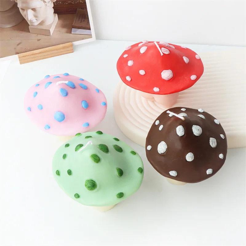 Sexy Mushroom Man Candle Silicone Mold for Handmade Chocolate Decoration Gypsum Aromatherapy Soap Resin Candle Silicone Mould