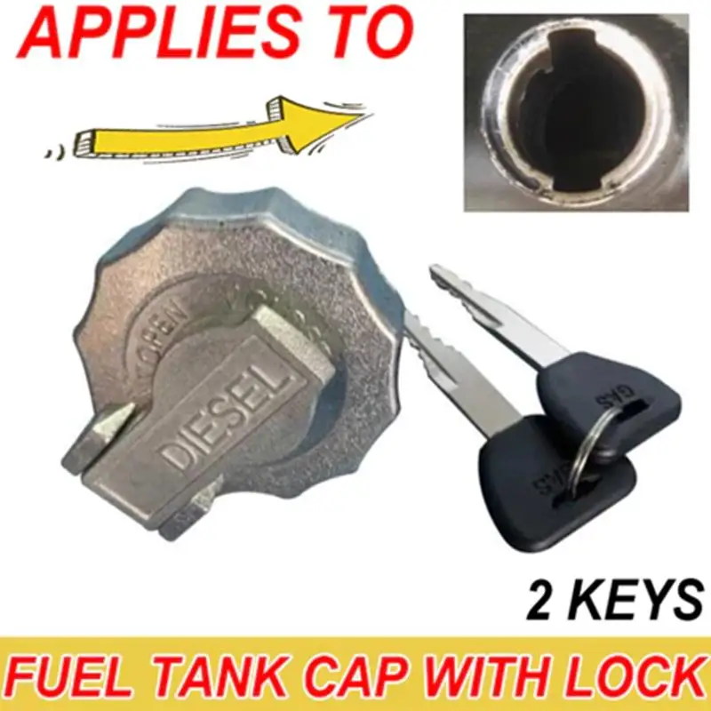 Isuzu NPR NKR NQR Truck Gas Tank Cap Locking Diesel Secure Fit Universal Replacement Fuel Cover