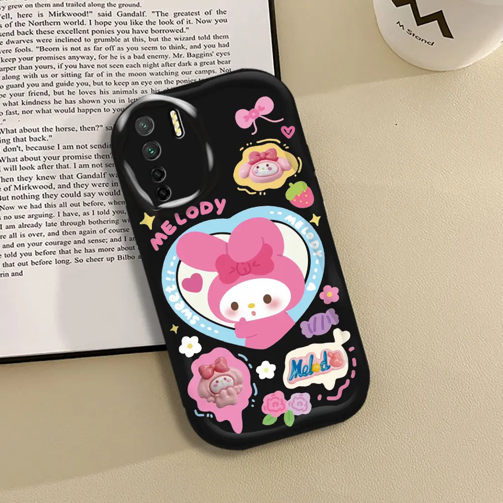 Cool Hello Kitty Kuromi Melody Phone Case For OPPO A98 A94 A93 A92 A79 A78 A76 A74 A60 A58 A57 A55 A54 A53 A38 2020 Wave Cover image 3