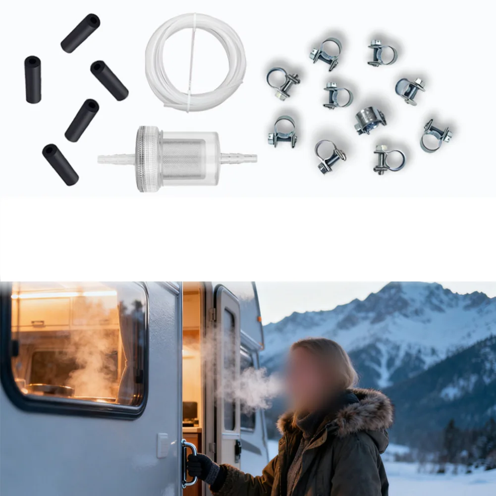 2026 Diesel Heater Compatible Fuel Pipe Line Kit With Standpipe, Clamps And Connector For Auto Trucks 1320399A And 35320A Parts