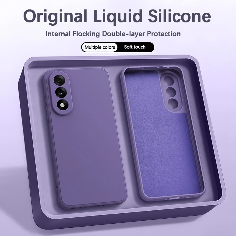 Classic Phone Case for OnePlus Nord 5 4 Nord5 Nord4 5G Straight Edge Liquid Silicone Original Soft High Quality Back Cover Funda