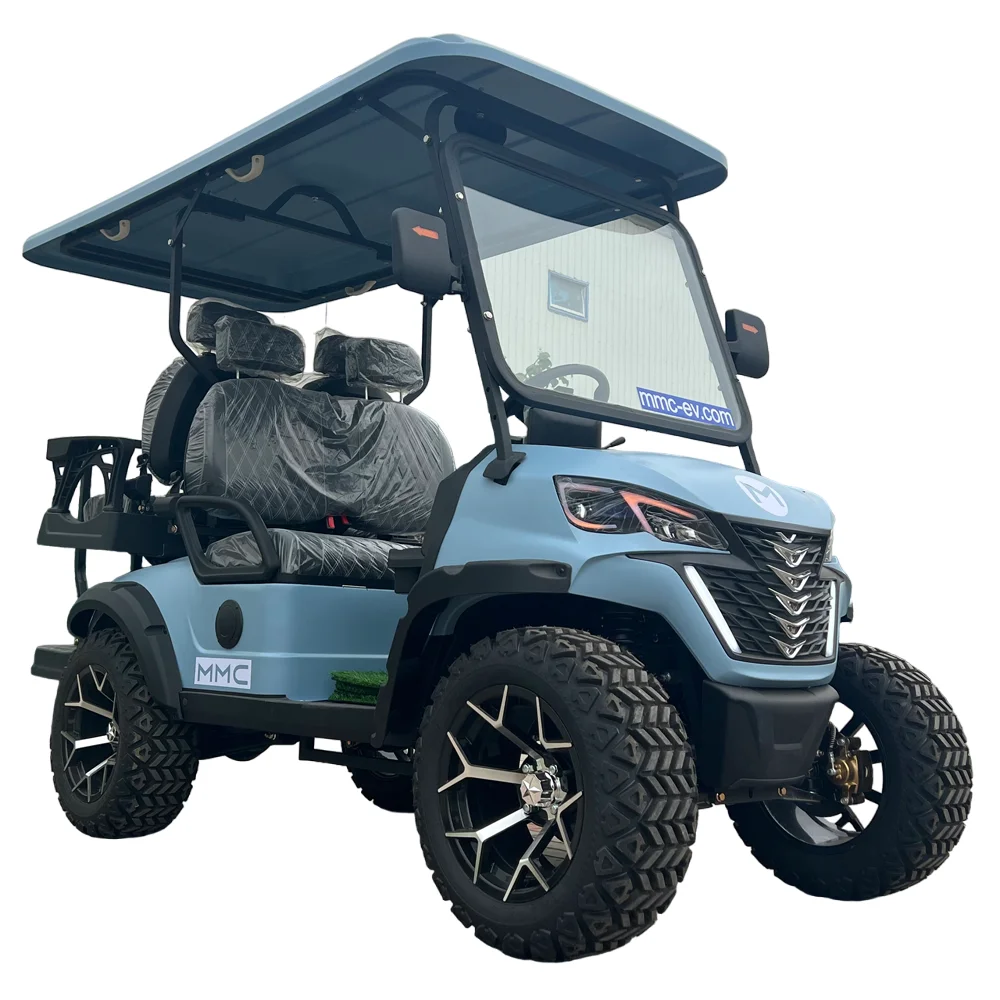 CE Approved 4 Wheel 4 Seater Electric Golf Buggy Adult Utility Vehicle Club Car ATV 72V Lithium Battery Electric Golf Cart