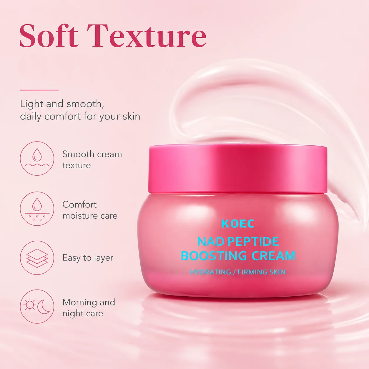 KOEC NAD Peptid-Booster-Creme, – Ceramide Moisturizer Bewertung und Preis