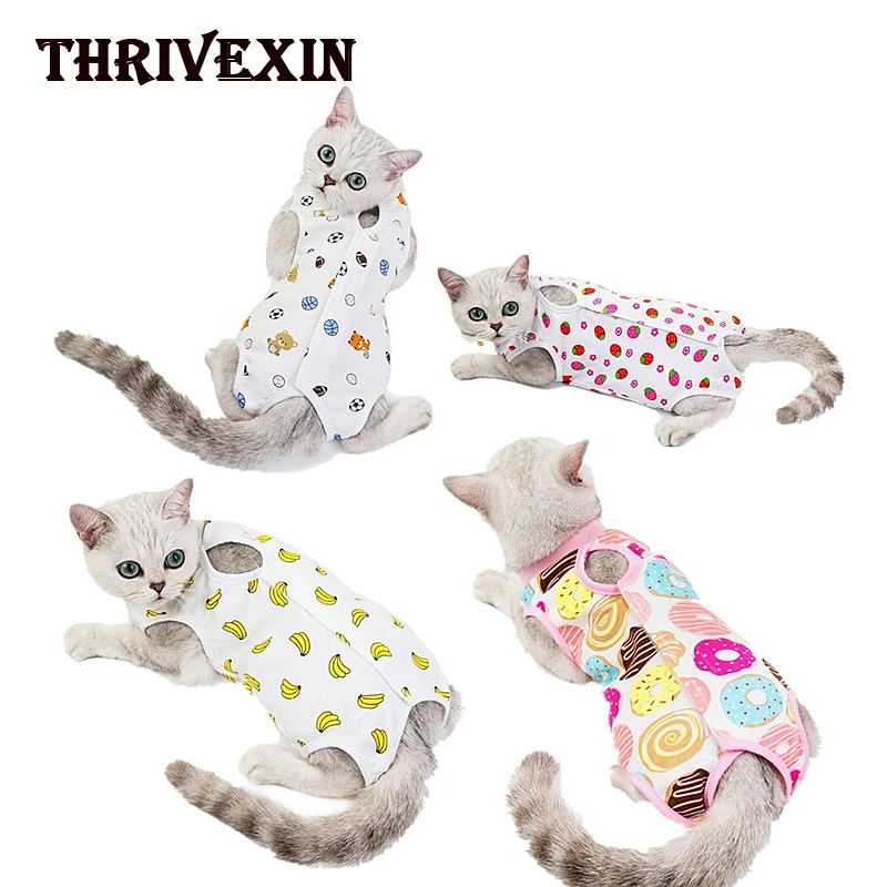 Pet Cat Clothes Dress Cat Retrieve After Surgery Clothing Pet Wound Anti-mite Sterilization Pet Supplies Surgical Recovery Suits