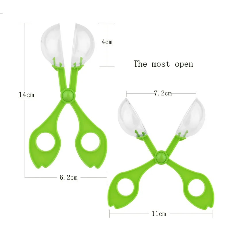 Children School Plant Insect Biology Study Tool Set Plastic Scissor Clamp Tweezers Cute Nature Exploration Toy Kit For Kids