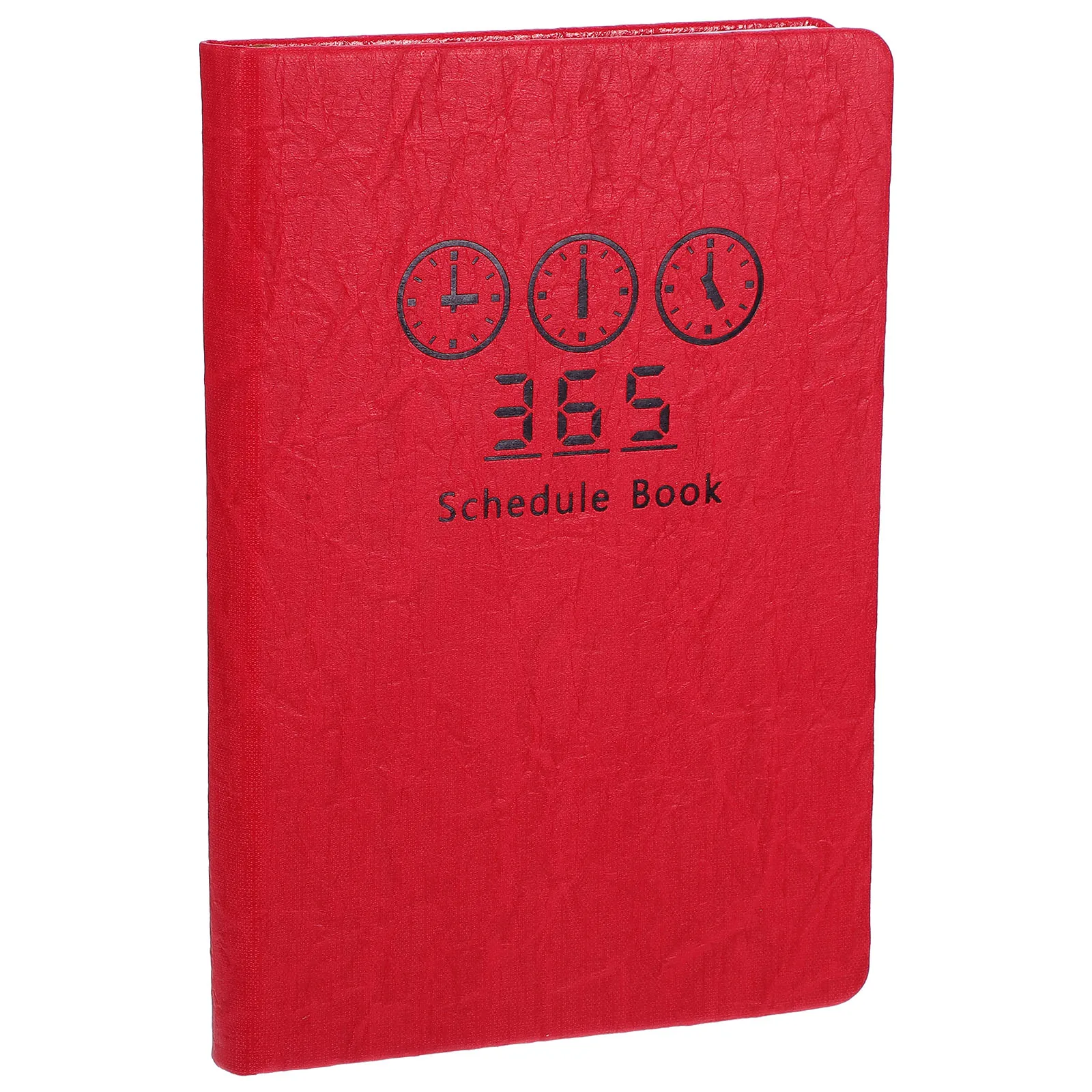 

2024 A5 Red Daily Planner Yearly Calendar Book Weekly Schedule Notebook Efficient To Do List Date Plan Pad