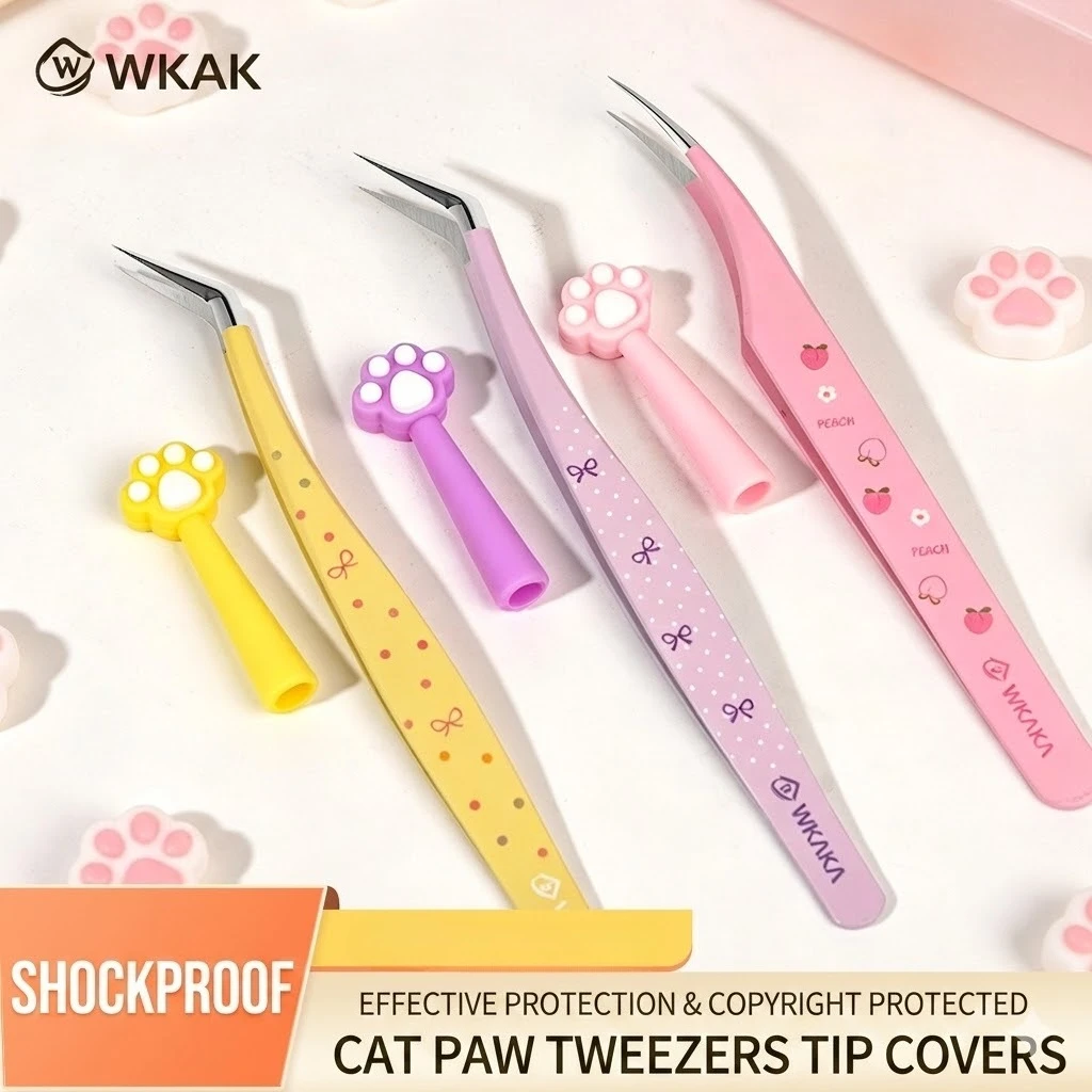 5er-Pack Katzenkrallen-Pinzetten-Schutzkappen, Katzenpfoten-Pinzettenkappen, Katzenpfoten-Pinzettenhüllen, schützen effektiv Nagelknipser – Detail 2