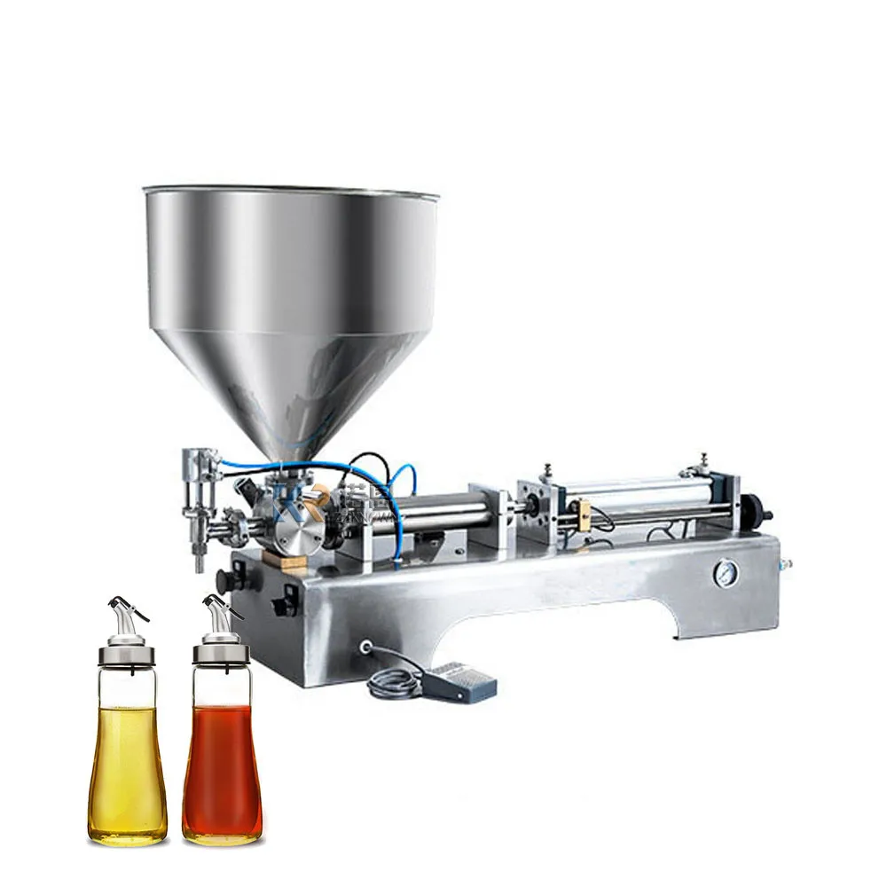 Машина для наполнения бутылок полуавтоматическая горизонтальная пневматическая поршневая ручная машина для наполнения спиртовым шампунем медом