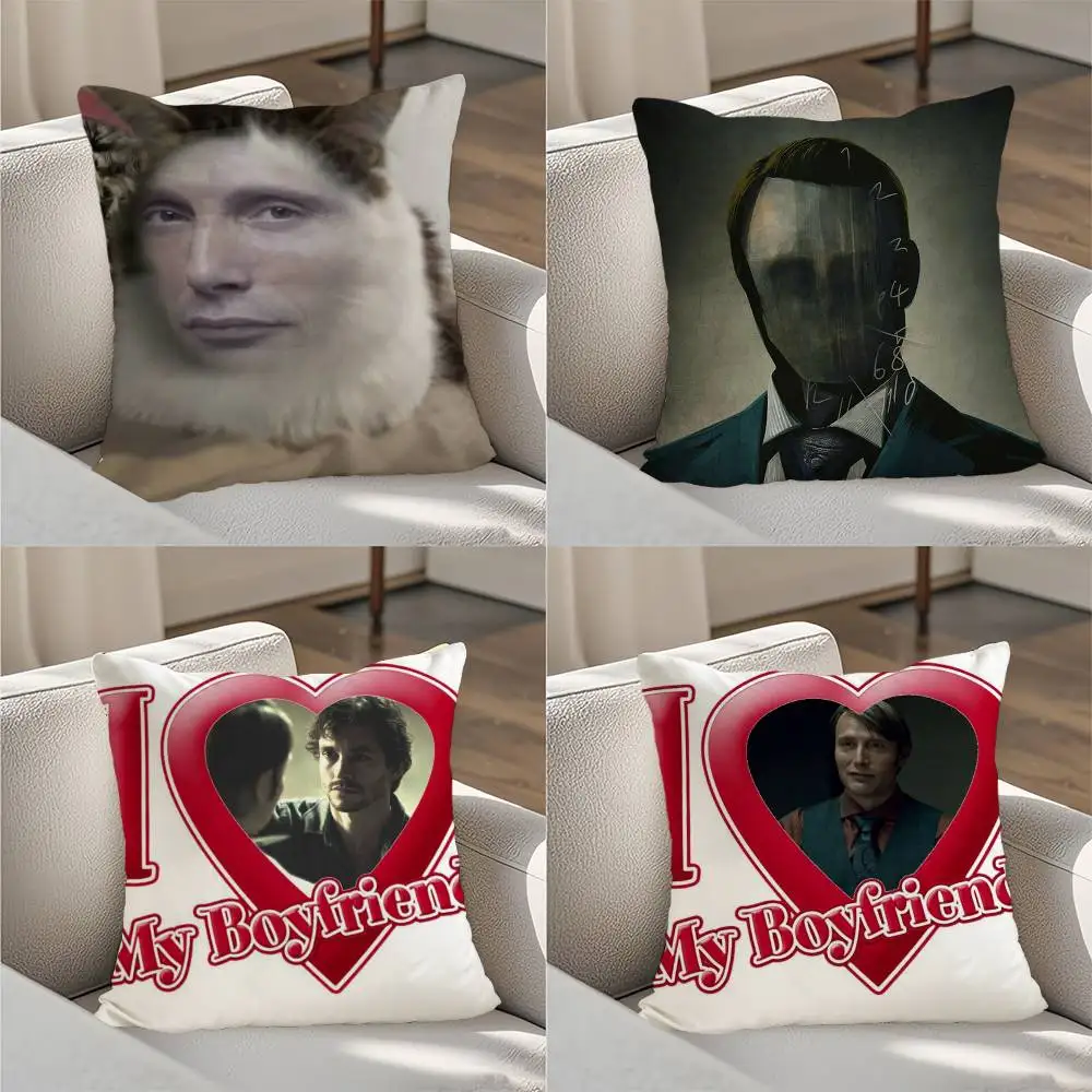

Mikkelsen H-Hannibal Meme Home decoration pillowcases are suitable for sofas, bedrooms, car pillowcases and square cushions