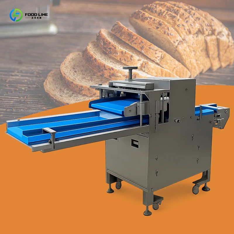 Volume Bread Cutter Commercial Automatic Slicing Equipment Bakery Unit for Food Supply Wholesale Company