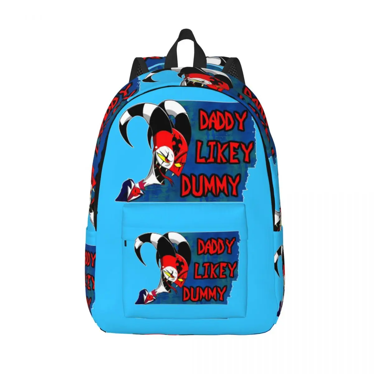 Back To School Gift Daddy Likey Dummy Multi Compartment Book Pack H-Hazbin Hotel Dual-Use For Women Kid Daypack Weekend Picnic