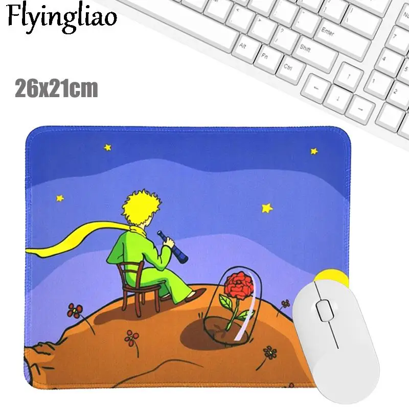 

Little Prince Rose Moon Fashion Nordic Style Mousepad for Laptop Computer Desk Mat Mouse Pad Wrist Table Office Accessories