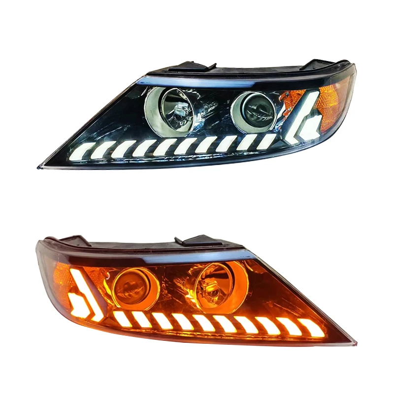

For Kia Sorento LED Headlights 2009 2010 2011 2012 2013 2014 Upgrade Head Light Front Lamp Daying Running Lights