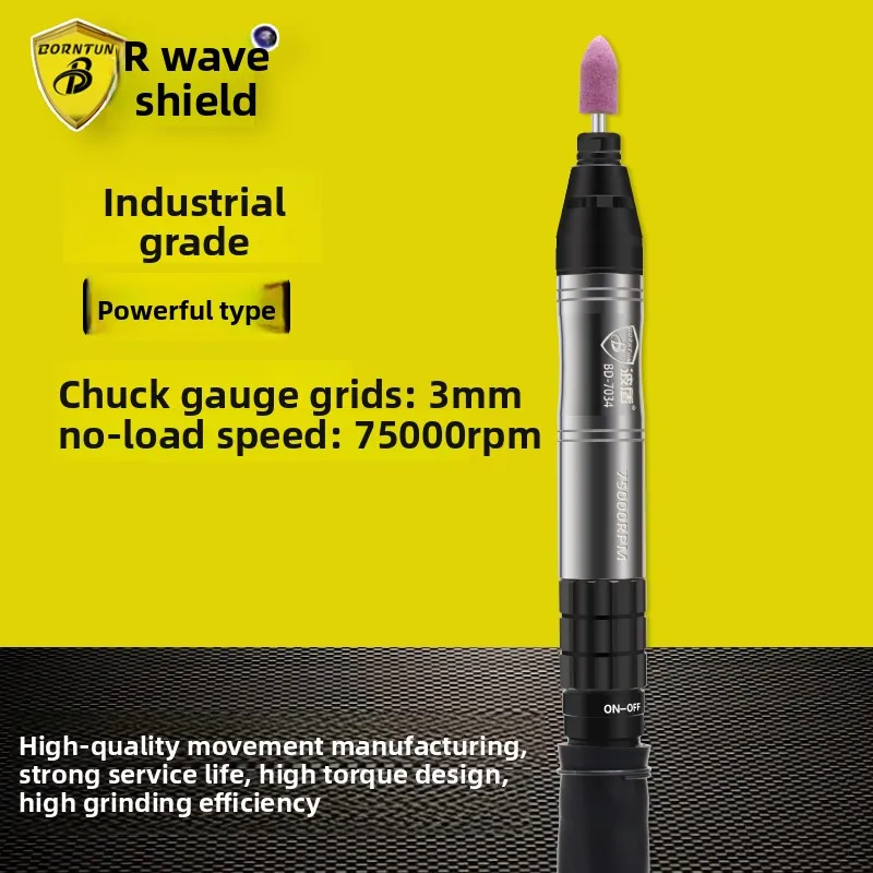 

Wave Shield High Torque Wind Grinding Pen 3mm Chuck Grinding Pen Engraving Pen Wind Grinding Pen Bd-7034
