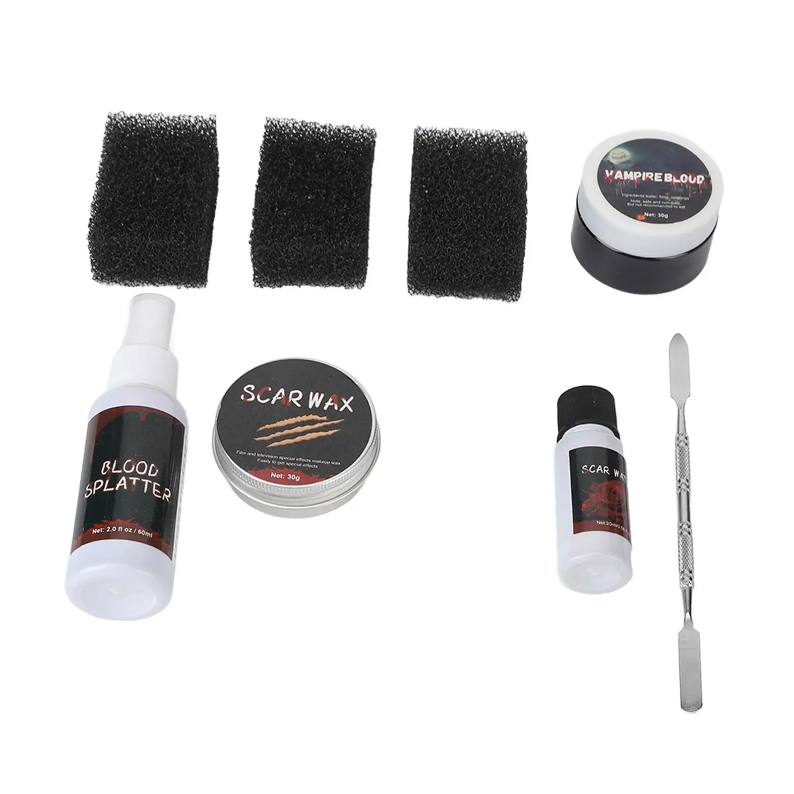 Halloween Makeup Kit Mild Skin Care Scary Face Makeup Wax 30g Easy to Use for Parties and Events