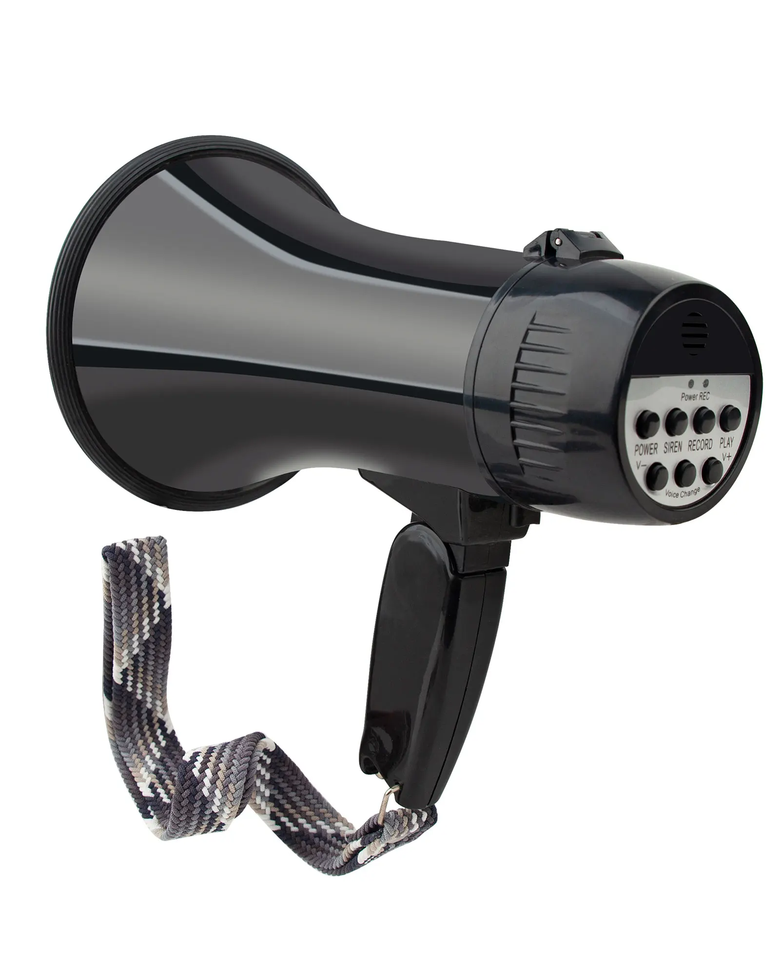 Prank Voice Changer Megaphone with 6 Different Sound Effects Voice Changing Bullhorn for Birthday Party, White Elephant