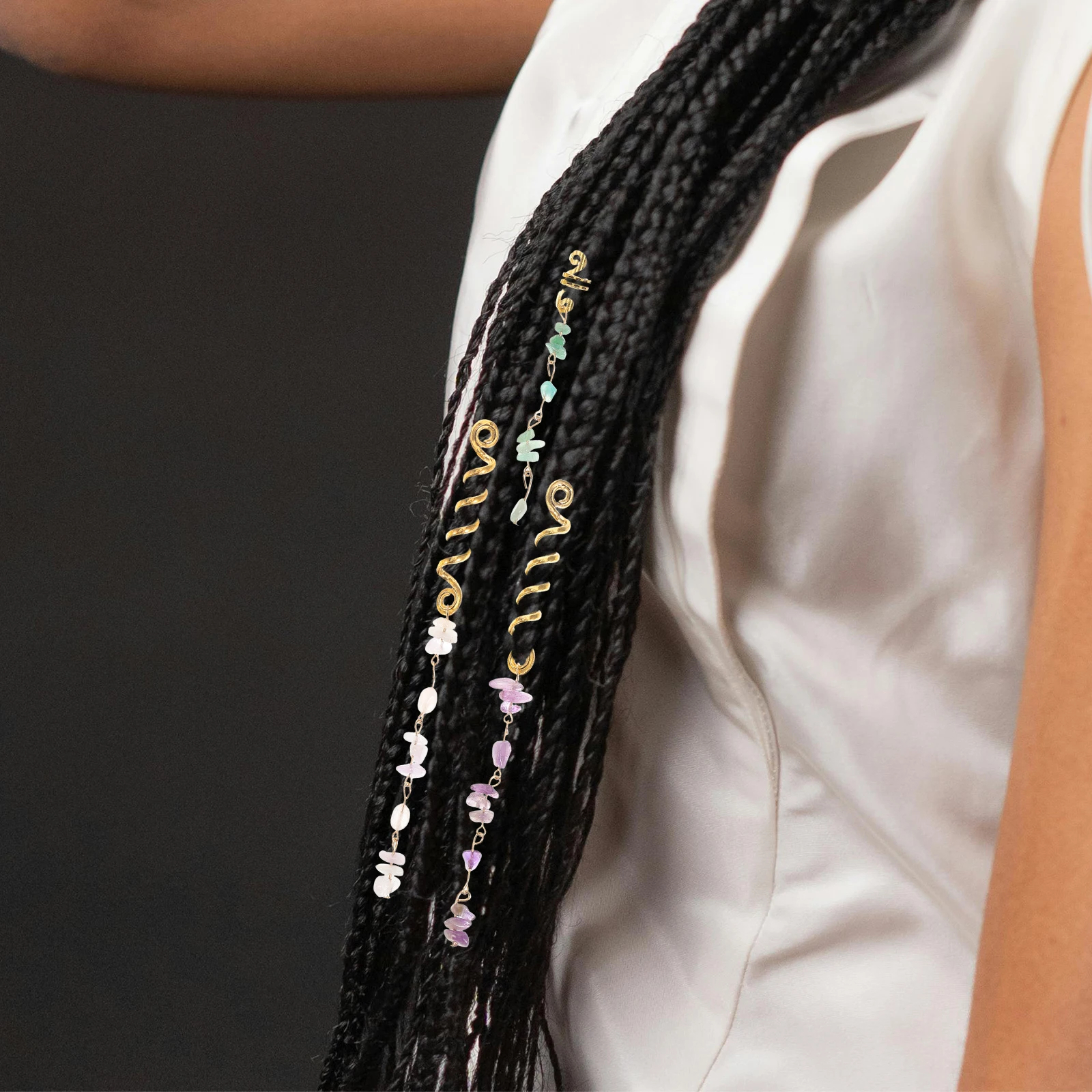 

1 set 1 Set Of Unique Metal Dreadlock Charms Hair Jewelry For Women Large Braided Accessories Durable Elegant Party