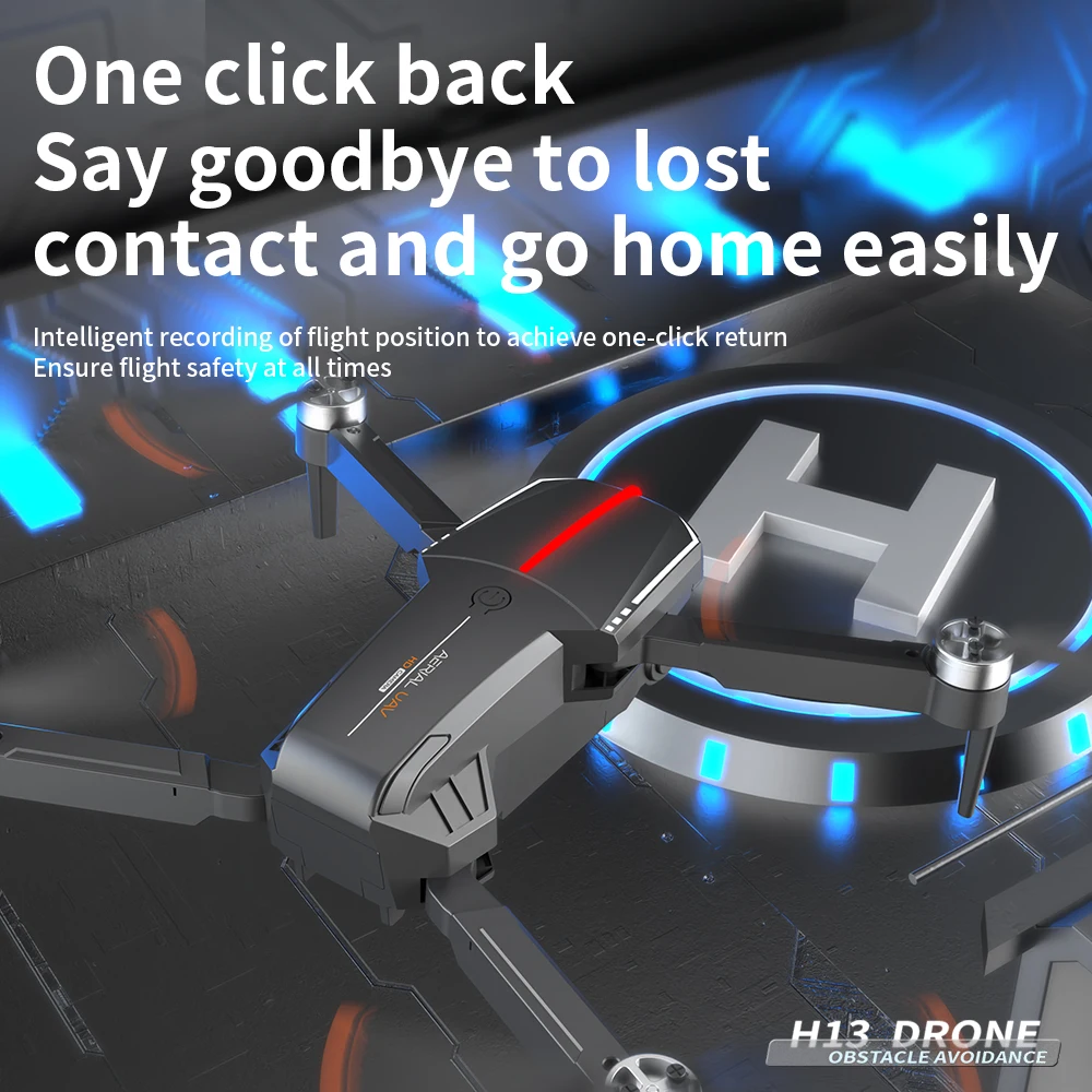 H13 Brushless Optical Flow RC Drone Toy Profession Photography 4K Camera Remote Control UAV Quadcopter Drones Obstacle Avoidance