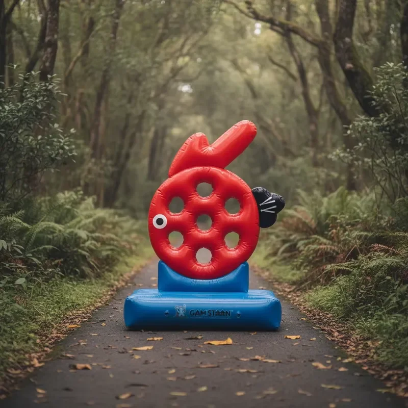 Inflatable Bird Shooting Game Outdoor Team Building Activity Plush Sports Toy Plug and Play Crazy Fun Competition Equipment