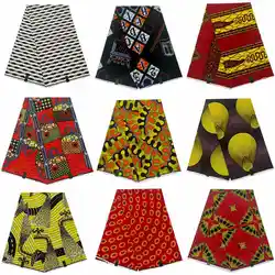 Guaranteed Veritable African Real Wax Print Fabric Ghana Style Ankara Wax Tissu Pagne 100% Cotton Soft Design Nigeria Wax Fabric