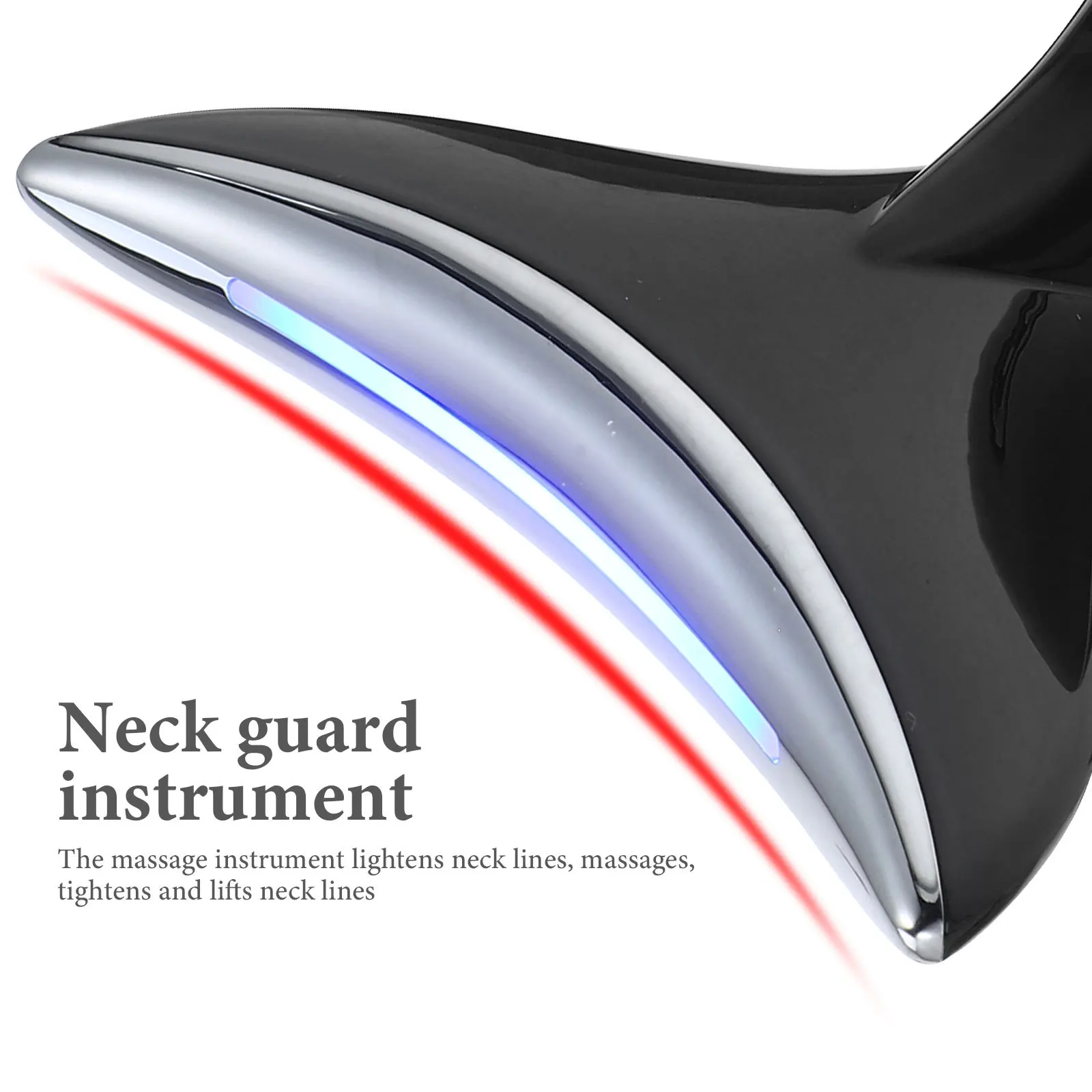 1 Juego de masajeador de cuello para mujer, dispositivo de belleza para el cuello, compacto, portátil, carga rápida, herramienta de eliminación de arrugas de larga duración, estiramiento facial