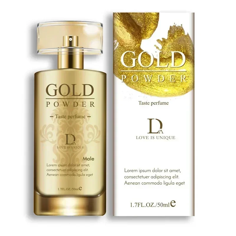 Duai Gold Powder Flirting Perfume Long Lasting Pheromone Spray for Men And Women Couples Sexy Fragrance