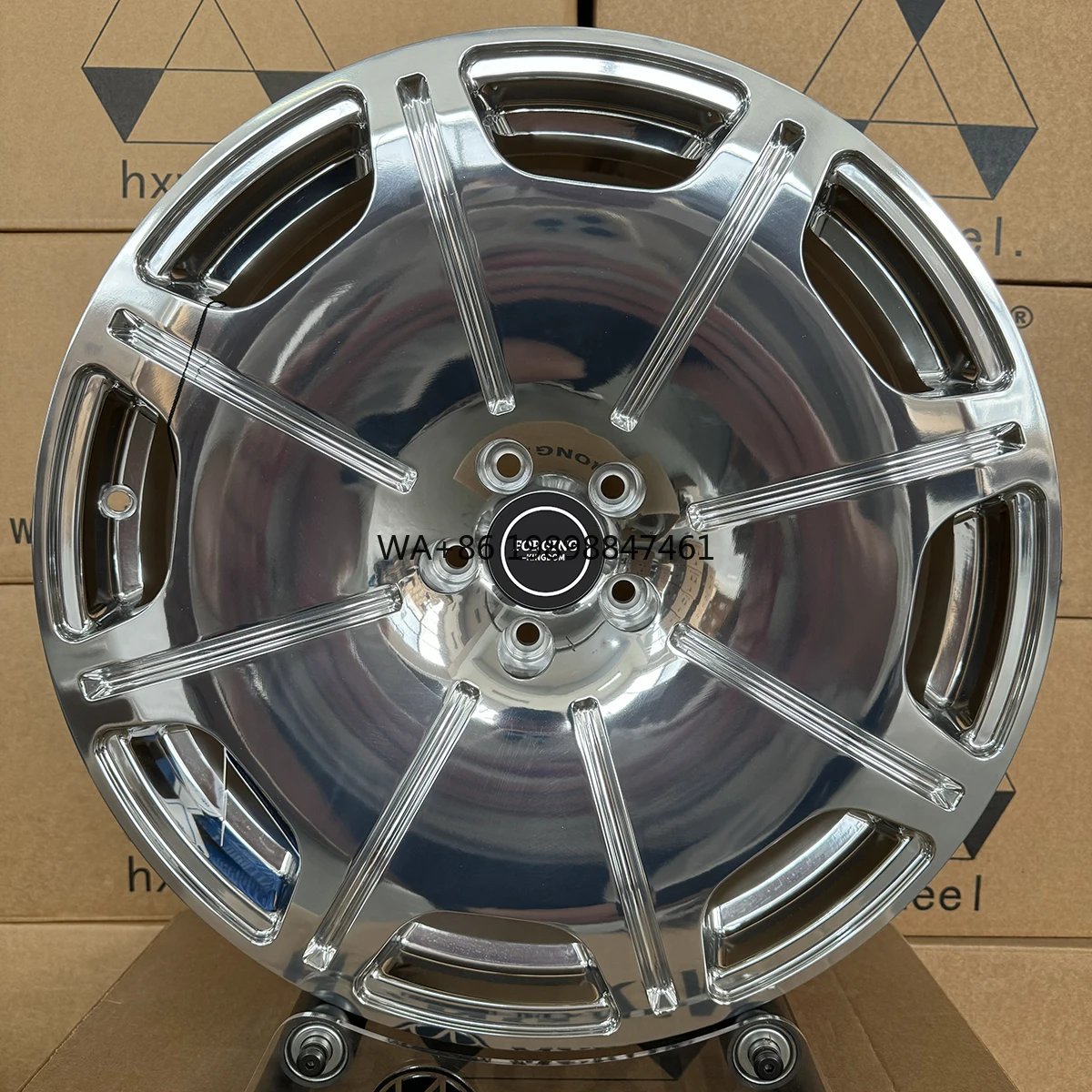 

OEM Custom High Quality Forged Alloy Wheels Luxury Passenger Car Rims 35mm Et 98mm High-Polished Forged Wheels for Car Wholesale