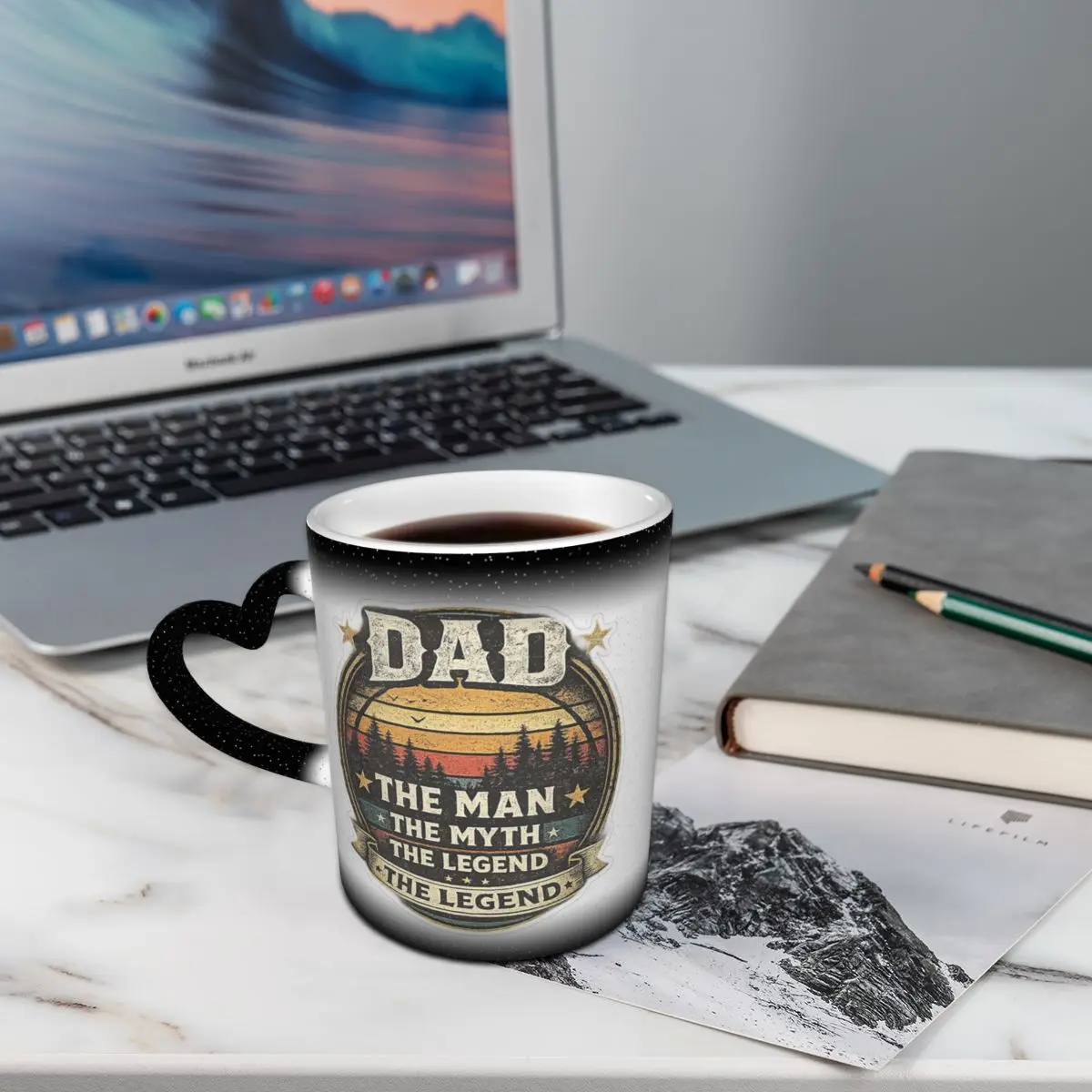 Dad The Man The Myth Grill Master Legend Mug Funny Ceramic Coffee Cups Tea Mugs Milk Cup Drinkware Gift for Friends